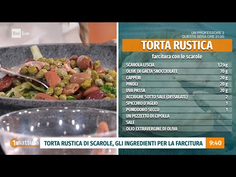 Torta rustica con scarole - Unomattina - 30/11/2023