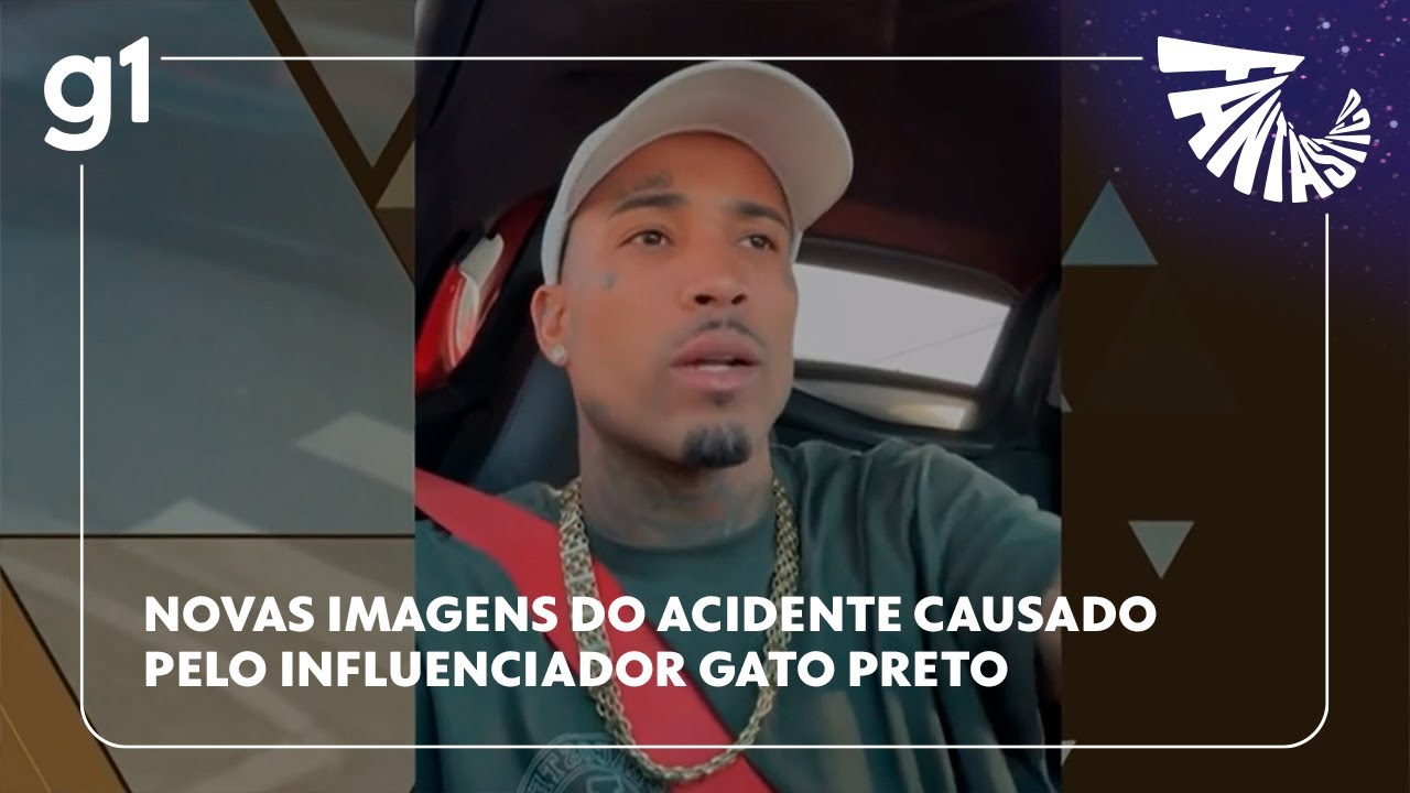 FANTÁSTICO: Novas imagens do acidente causado pelo influenciador Gato Preto