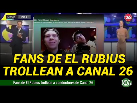 FANS de EL RUBIUS TROLLEAN a conductores de un CANAL de TELEVISIÓN ARGENTINO