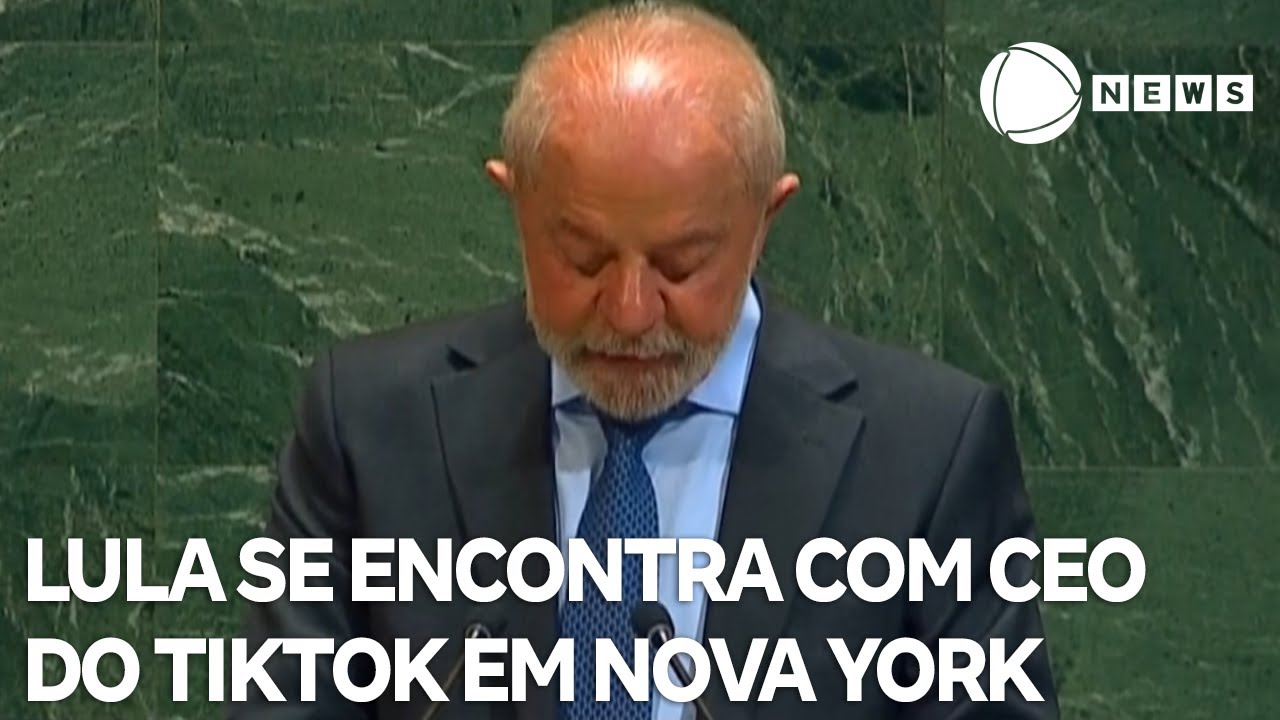 Lula se encontra com CEO do TikTok em Nova York