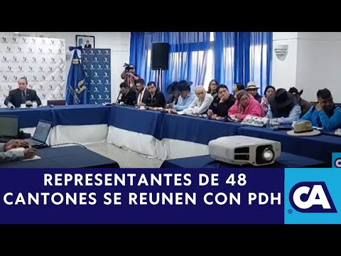 Representantes de los 48 Cantones de Totonicapán se reunieron con PDH Y MinGob