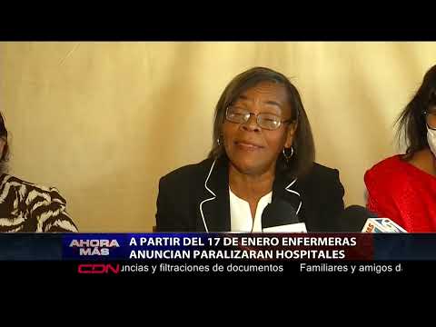 A partir del 17 de enero enfermeras anuncian paralizarán hospitales