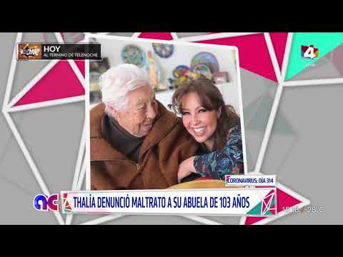 Algo Contigo - Thalía denunció maltrato a su abuela de 103 años
