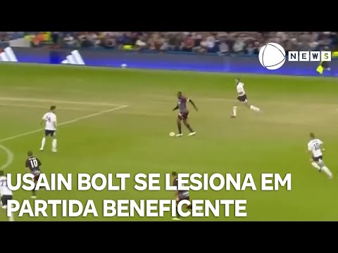 Usain Bolt se lesiona em partida de futebol beneficente