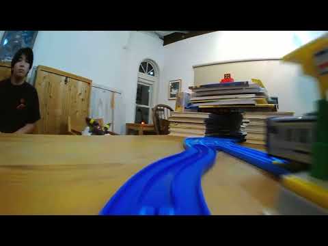 【プラレール】千駄木のカフェでプラレールジオラマ前面展望　一畳プラレール８８１