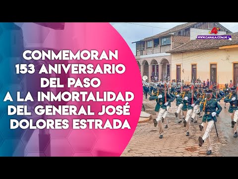 Nandaime conmemora 153 aniversario del paso a la inmortalidad del general José Dolores Estrada