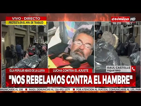 Raúl Castells: Nos rebelamos contra el hambre