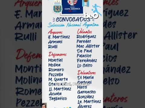 Lista de 26 jugadores de #scaloni para la #copaamerica