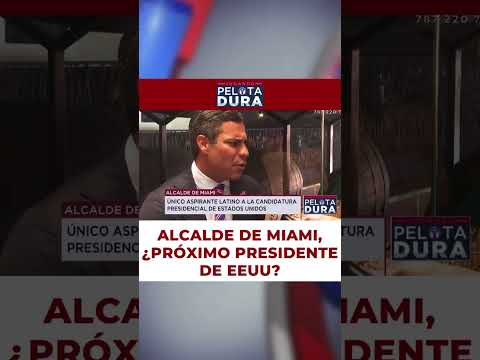 Alcalde de Miami, Francis Suárez, seguro en su candidatura a la presidencia de Estados Unidos.