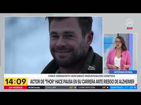 Chris Hemsworth hará una pausa en su carrera ante riesgo de Alzheimer | 24 Horas TVN Chile