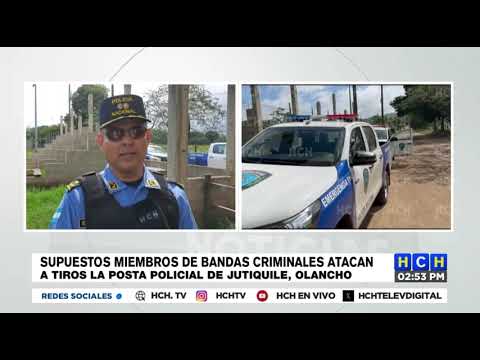 Supuesta banda criminal pasconea a tiros la posta policial en Jutiquile