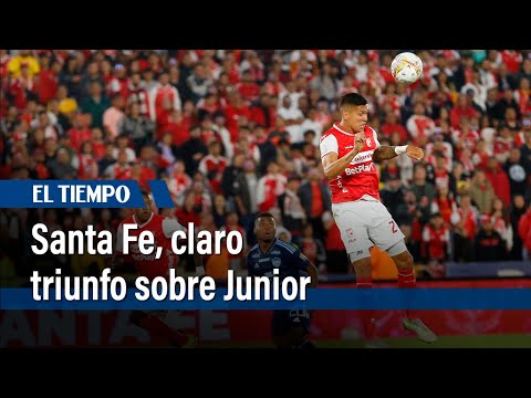 Santa Fe celebra triunfo al derrotar al Junior de Barranquilla  | El Tiempo