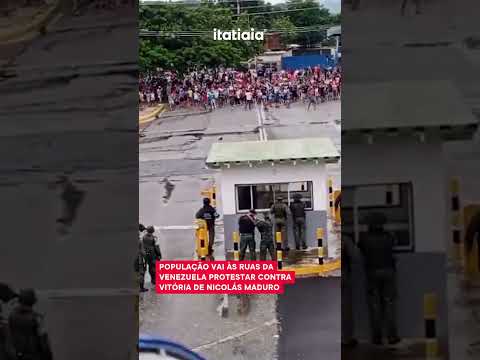 POPULAÇÃO VAI ÀS RUAS DA VENEZUELA PROTESTAR CONTRA VITÓRIA DE MADURO NAS ELEIÇÕES