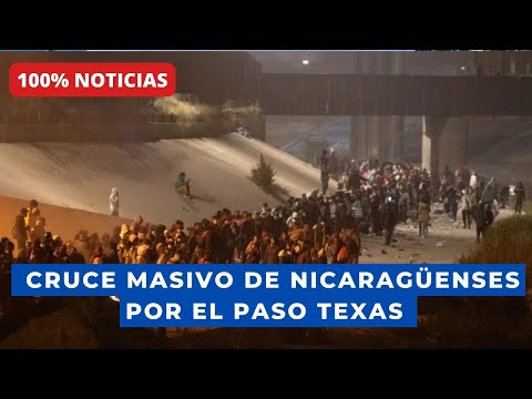 #Nicaragua Cruce masivo de migrantes de Ciudad Juárez a EEUU, el 80% son nicaragüenses