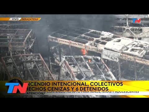 BERAZATEGUI I Seis detenidos por el incendio de la estación de colectivos del ex Grupo Plaza