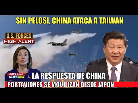 ?ULTIMO MINUTO! Sin Pelosi China invade a Taiwa?n con aviones y misiles