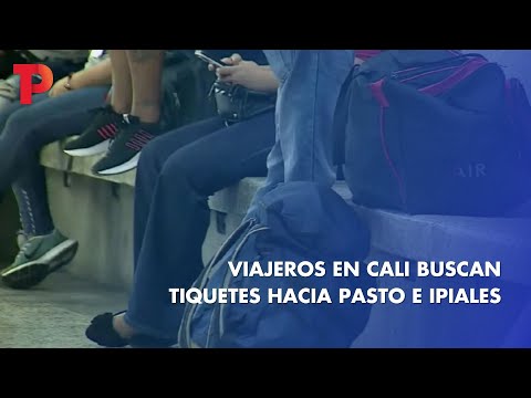 Viajeros en Cali buscan tiquetes hacia Pasto e Ipiales | 21.01.2023 | Telepacífico Noticias
