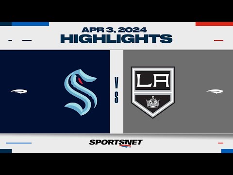 NHL Highlights | Kraken vs. Kings - April 3, 2024