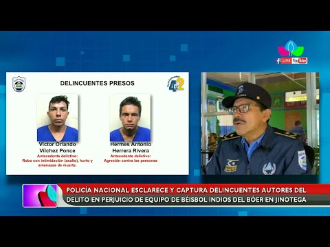 Capturan a delincuentes autores del delito en perjuicio de equipo de indios del Bóer en Jinotega