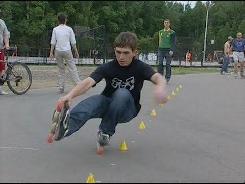 Мест для катания на роликах в Томске нет. Архив ТВ2. 2008 год