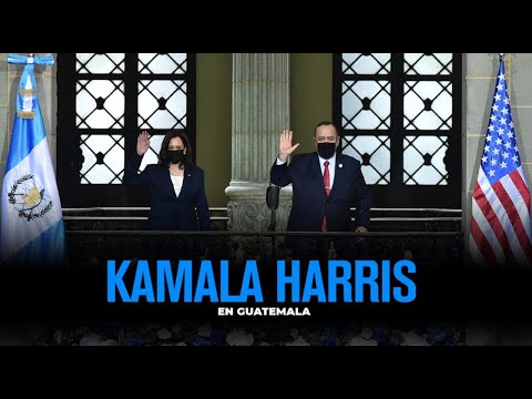 Kamala Harris arribó a Guatemala por primera vez