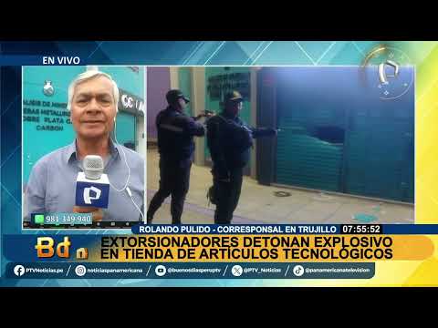 Detonan artefacto explosivo en tienda de artículos tecnológicos en Trujillo
