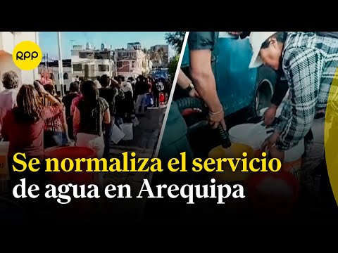 Arequipa: Se normaliza servicio de agua casi en su totalidad