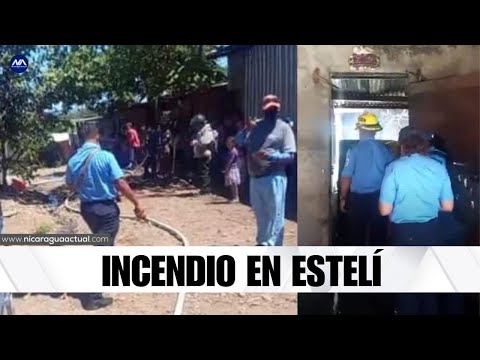 Incendio en vivienda de Estelí deja pérdidas materiales
