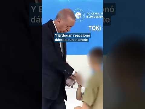 Críticas al presidente de Turquía por dar un cachete a un niño