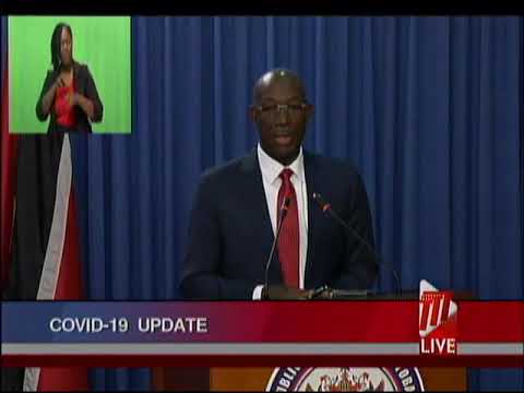 PM Rowley Hosts Special Post Cabinet Media Briefing - Wednesday March 18th 2020