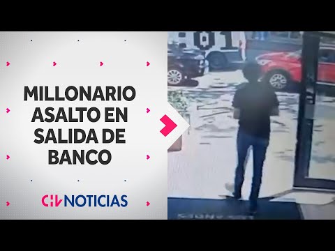 MILLONARIO ASALTO: Joven sufrió millonario robo en salida de banco en Providencia - CHV Noticias