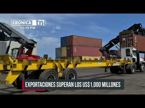 Exportaciones de Nicaragua superan los US$ 1 mil millones en el primer trimestre