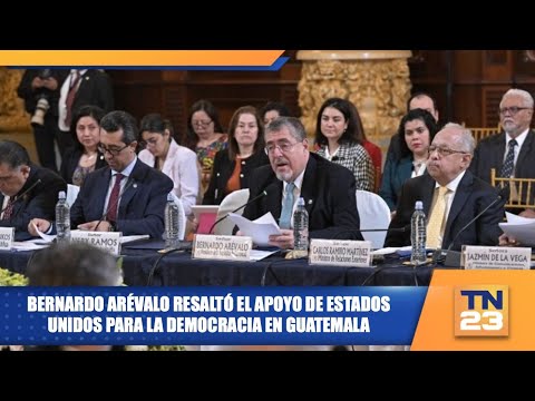 Bernardo Arévalo resaltó el apoyo de Estados Unidos para la democracia en Guatemala