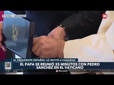 El Papa se reunió 35 minutos con Pedro Sánchez en El Vaticano