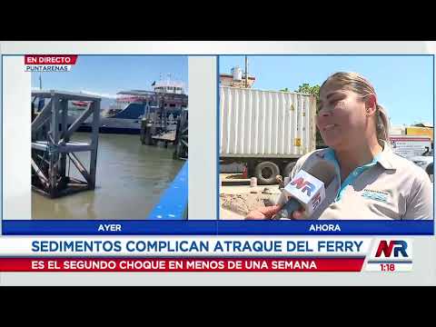 Sedimentación cerca de muelle de Ferry en Puntarenas crea otro problema para buques