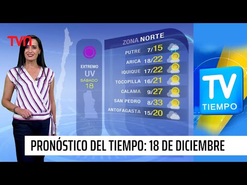Pronóstico del tiempo: Sabado 18 de diciembre | TV Tiempo
