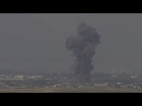 Explosions seen on Gaza Strip skyline as Israel's war with Hamas continues
