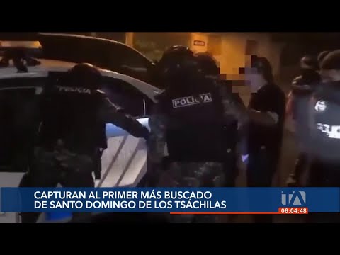 Policía captura al primer más buscado de Santo Domingo de los Tsáchilas