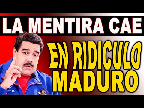 EN SU SITIO Y EN RIDICULO MADURO LA MENIRA DE MADURO CAE EN SEGUNDO