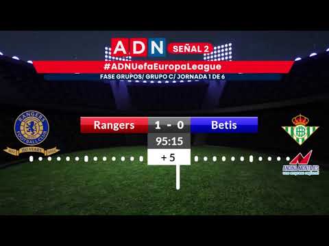 Rangers vs Betis, Fase de Grupos Europa League, Grupo C jornada 1 de 6