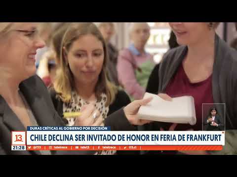 Gobierno de Chile declinó la invitación de la Feria del Libro de Frankfurt