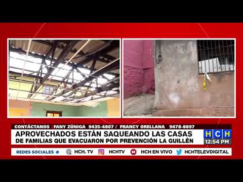 Vecinos denuncian saqueo de viviendas que fueron desalojadas preventivamente en col. Guillén