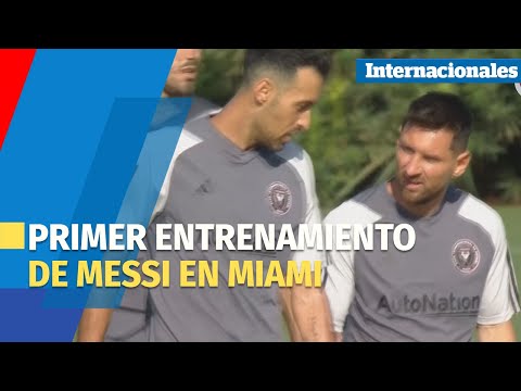 Leo Messi entrena oficialmente por primera vez con el Inter Miami
