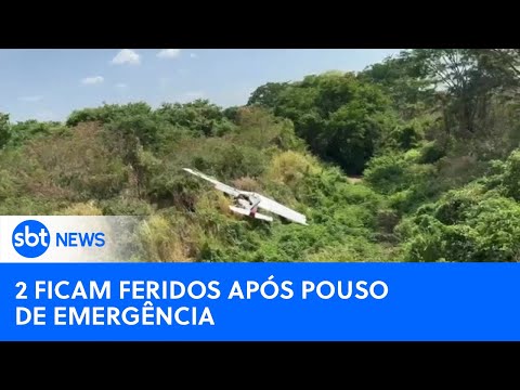 Duas pessoas ficam feridas após avião fazer pouso de emergência no Ceará | #SBTNewsnaTV (08/10/24)