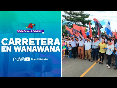MTI inaugura 22 kilómetros de carretera en Wanawana, San Pedro del Norte