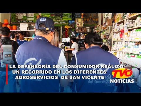 La Defensoría del Consumidor realizó un recorrido en los diferentes agroservicios de San Vicente