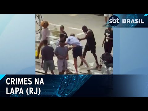 Onda de crimes na Lapa, bairro boêmio do Rio, assusta moradores | SBT Brasil (08/04/24)