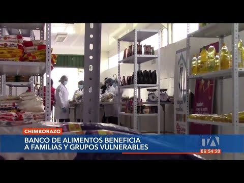Chimborazo tiene un banco de alimentos con el que ayudan a familias vulnerables de la provincia