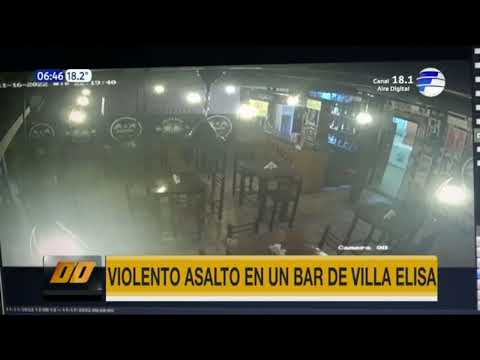 Motochorros asaltaron un bar en Villa Elisa