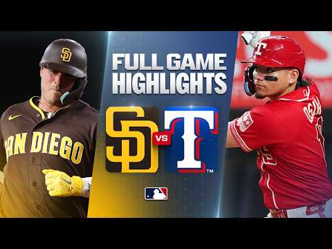 PADRES vs RANGERS Full 경기 하이라이트 (6/19/26) | MLB 하이라이트
